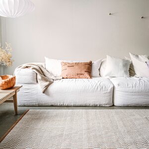 VM Carpet LATUA-villamatto, Valkoinen - Kupari 7173