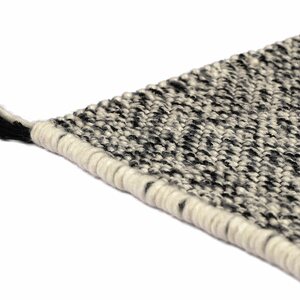 VM Carpet RAE-villamatto, Mustavalkoinen 7971