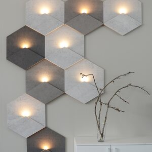 Siinne Hexagon Acoustic panel with light