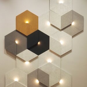 Siinne Hexagon Acoustic panel with light
