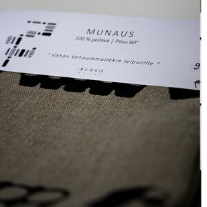 RUOKO Design Munaus-pellavaliina