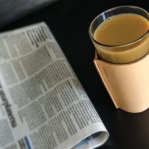 Gedigo Piece of Finland Drinking Glass with Leather Cover 2 pcs