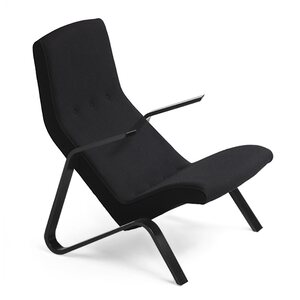 Tetrimäki Oy Grasshopper-armchair, black, black wool