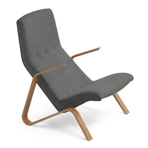 Tetrimäki Oy Grasshopper-armchair, quercia grigio scuro lana