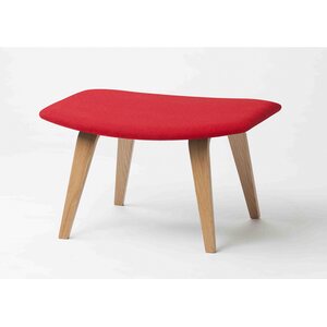 Tetrimäki Oy Grasshopper-footstool, Eiche / rot Stoff
