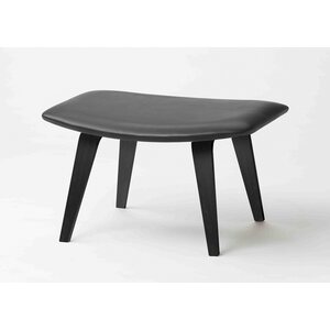 Tetrimäki Oy Grasshopper-footstool, schwarz / schwarz Leder