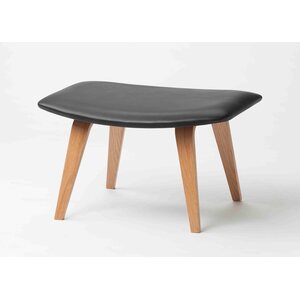 Tetrimäki Oy Grasshopper-footstool, Eiche / schwarz Leder
