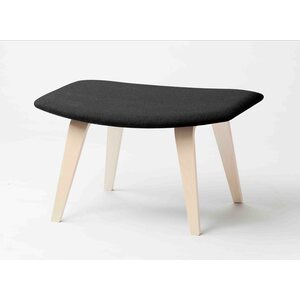 Tetrimäki Oy Grasshopper-footstool, Birke / schwarz Stoff