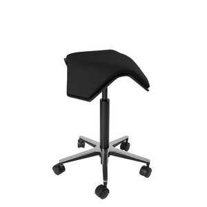 MyKolme design ILOA One -työtuoli, musta saarni / musta kangas