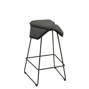 MyKolme design ILOA+ Bar -bar stool, black ash / grey fabric