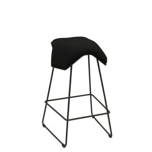 MyKolme design ILOA One Bar -bar stool, black ash / black fabric