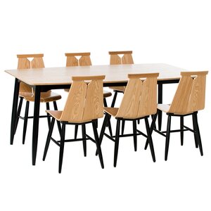 Puulon Oy 1960-chair, Oak / negru