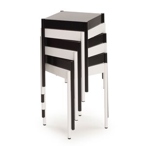 Vivero La Table stool with steel legs and felt seat