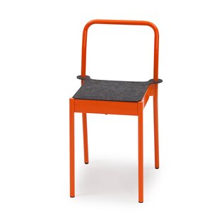 Vivero La Table -tuoli teräsjaloilla ja huopaistuimella