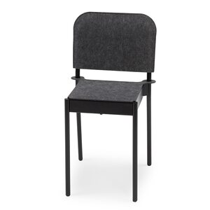 Vivero La Table -tuoli teräsjaloilla ja huopaverhoilulla