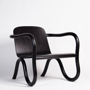 Made By Choice Kolho-lounge chair, peint noir chêne