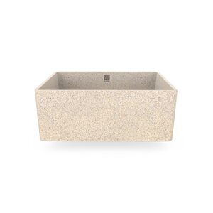 Woodio Cube40 bowl basin to be installed on a level