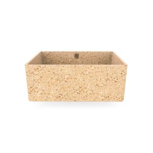Woodio Cube40 bowl basin to be installed on a level
