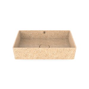 Woodio Cube60 bowl basin to be installed on a level