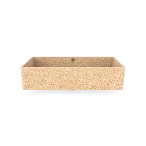 Woodio Cube60 bowl basin to be installed on a level