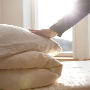 Knokkon House de couette en coton et fibres d’ortie
