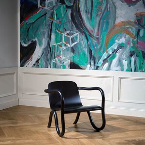 Made By Choice Kolho-lounge chair, peint noir chêne