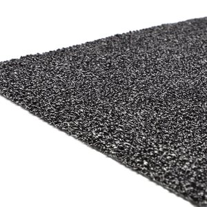 VM Carpet Viita-villa-pellavanukkamatto pyöreä, Musta 79