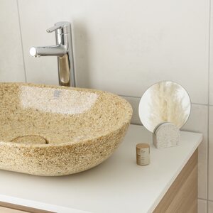 Woodio Soft60 bowl basin to be installed on a level