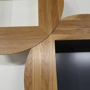 Puulon Oy Nelio-shelf, Black and white