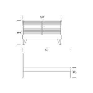 Kiteen Huonekalutehdas Notte Bed 160 cm