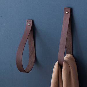 Gedigo Piece of Finland leather loop 2 stk., antiquebrun
