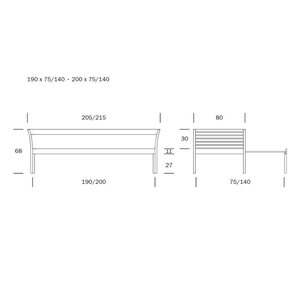 Kiteen Huonekalutehdas Kanerva Sofa Bed 190 cm