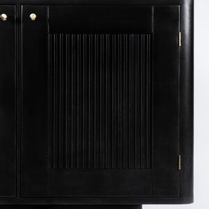 AGus Ilvesoja sideboard, 3 doors, Transparent black
