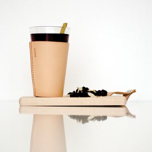 Gedigo Piece of Finland Drinking Glass with Leather Cover 2 pcs