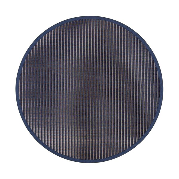 VM Carpet Lyyra-puuvilla-paperinarumatto pyöreä, Sininen 72