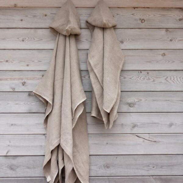 HEMPEA Pielpa Waffle Poncho Towel for Adults