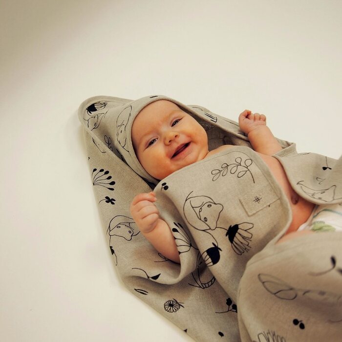 HEMPEA Metsän Lepo Hooded Towel