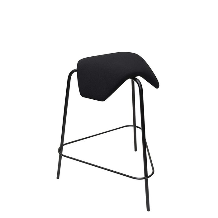 MyKolme design TRIPLA Joy Bar -bar stool, sort tekstil
